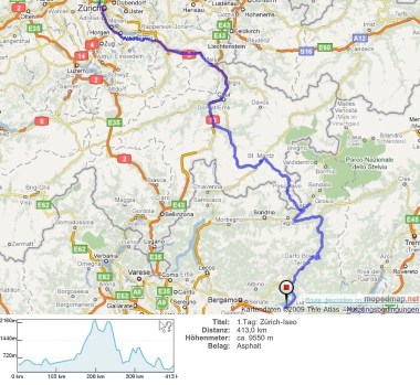 1.Tag: Zürich-Iseo