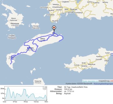 32.Tag: Inselrundfahrt Kos