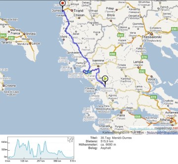 35.Tag: Menidi-Durres