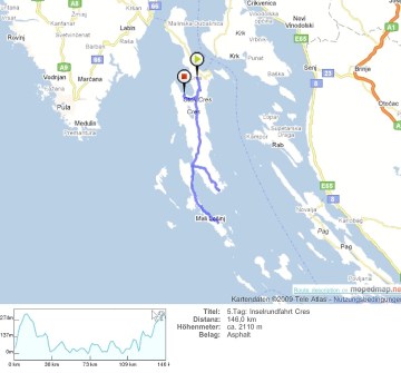 5.Tag: Inselrundfahrt Cres