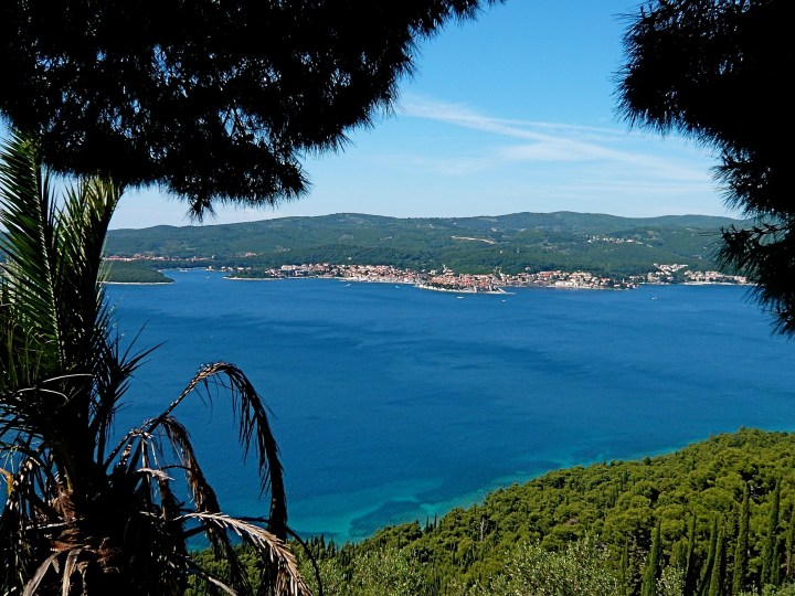 Blick auf Korcula